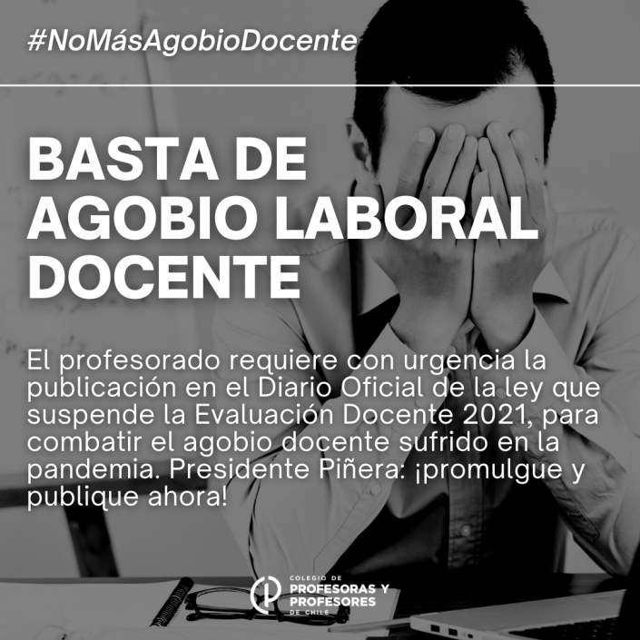BASTA DE AGOBIO LABORAL DOCENTE