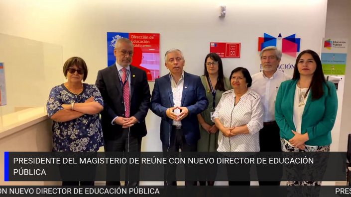 PRESIDENTE DEL MAGISTERIO DE REÚNE CON NUEVO DIRECTOR DE EDUCACIÓN PÚBLICA – frame at 0m6s