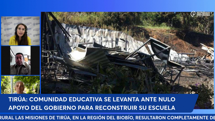 TIRÚA_ COMUNIDAD EDUCATIVA SE LEVANTA ANTE NULO APOYO DEL GOBIERNO PARA RECONSTRUIR SU ESCUELA_Moment