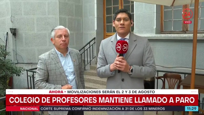 Colegio de Profesores reafirma paro nacional de 48 horas para agosto_Moment