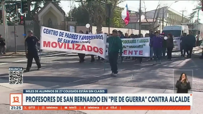 Profesores de San Bernardo en _pie de guerra_ contra alcalde White_Moment