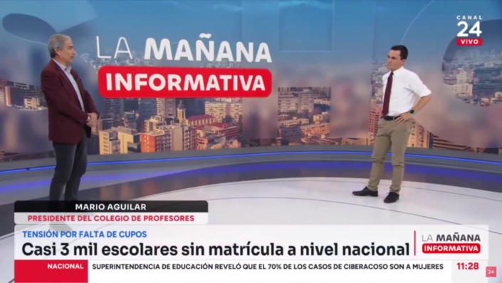 _24 HORAS_ ENTREVISTA MARIO AGUILAR RESPECTO A QUE MÁS DE 3 MIL ESTUDIANTES ESTÁN SIN MATRÍCULA – frame at 0m37s