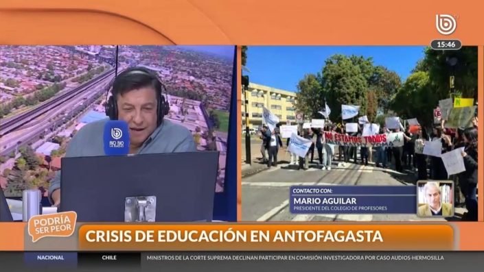 Colegio de Profesores apunta contra alcalde de Antofagasta tras marcha por ley Katherine Yoma – frame at 4m50s