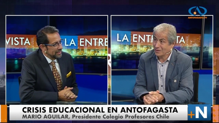 Entrevista a Mario Aguilar, Presidente Nacional Colegio de Profesores – frame at 0m20s