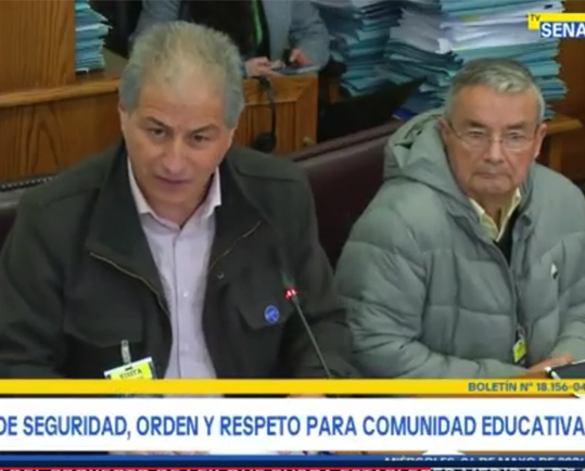 gremio docente en el senado